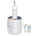 Solar Rechargeable LED Light Bulb Rechargeable Remote Control Night
