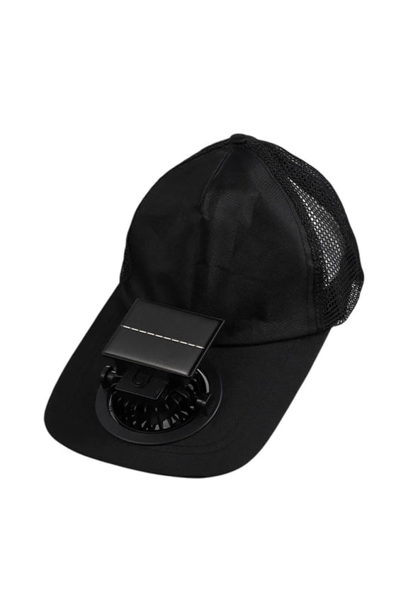 Solar Rechargeable Peak Cap, Summer 3-Speed Cooling Fan Caps, USB & Solar Powered Breathable Baseball Cap