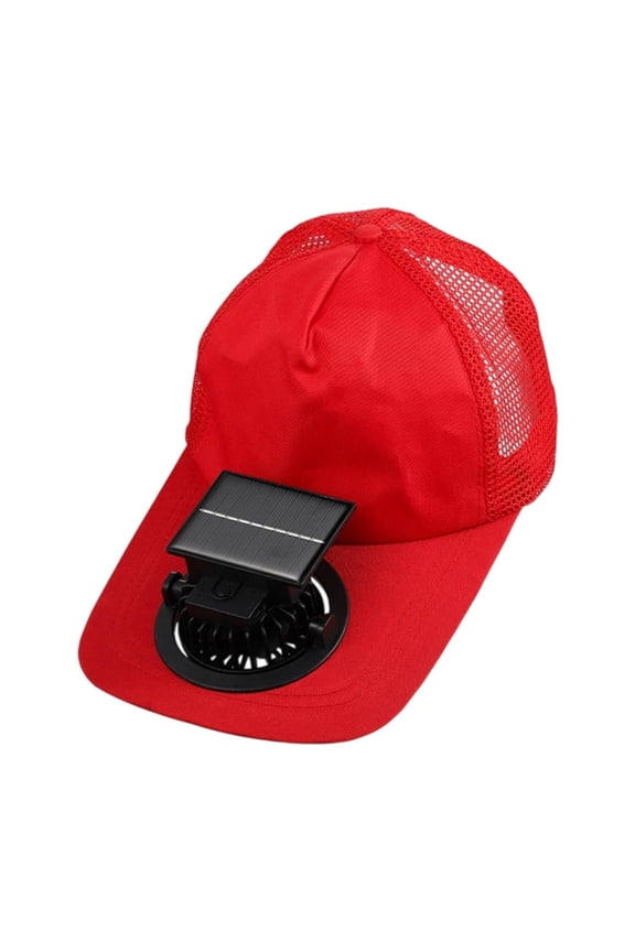 Solar Rechargeable Peak Cap, Summer 3-Speed Cooling Fan Caps, USB & Solar Powered Breathable Baseball Cap
