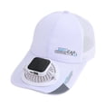 thumbnail image 1 of Solar Rechargeable Peak Cap with Fan Hat, Solar Fan Hat-Cooling, USB&Solar Powered, Quiet Fan for Golf, USB & Solar Powered Breathable Baseball Cap, 1 of 5