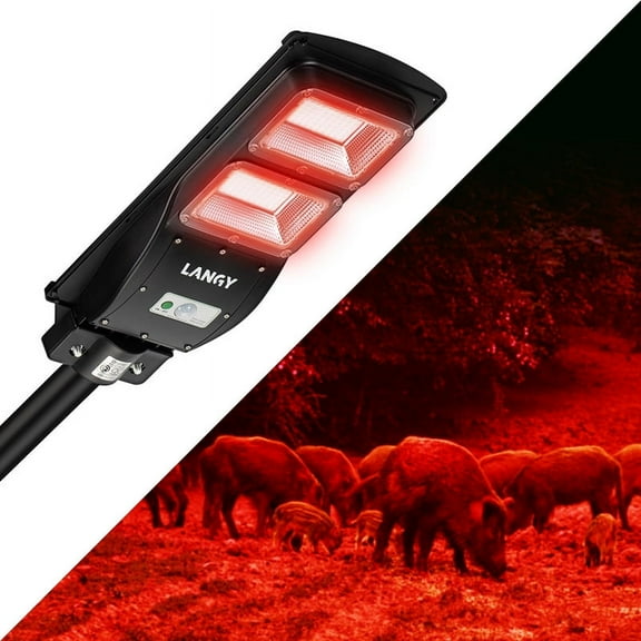 Solar Red Light for Hunting Hogs Deers,Fish light