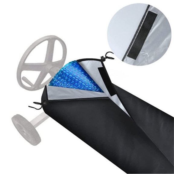 Solar Reel Cover For Pool – Waterproof Protective Cover For Solar Blanket Reels Up To 18' Wide, All-Weather Reel Protector