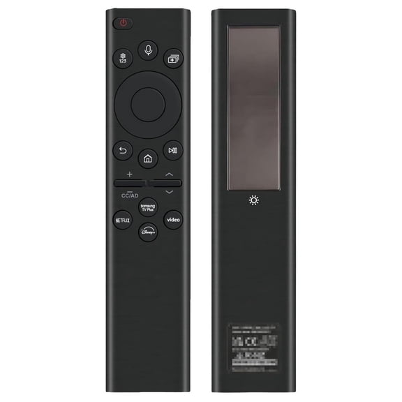 Solar Remote for Samsung Smart TV OLED Neo LED QLED UHD Frame Crystal 2019-2026 Televisions – Replacement Rechargeable BN59-01385A, Voice Control