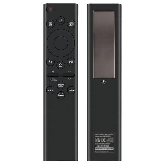 Solar Remote for Samsung Smart TV OLED Neo LED QLED UHD Frame Crystal 2019-2026 Televisions – Replacement Rechargeable BN59-01385A, Voice Control