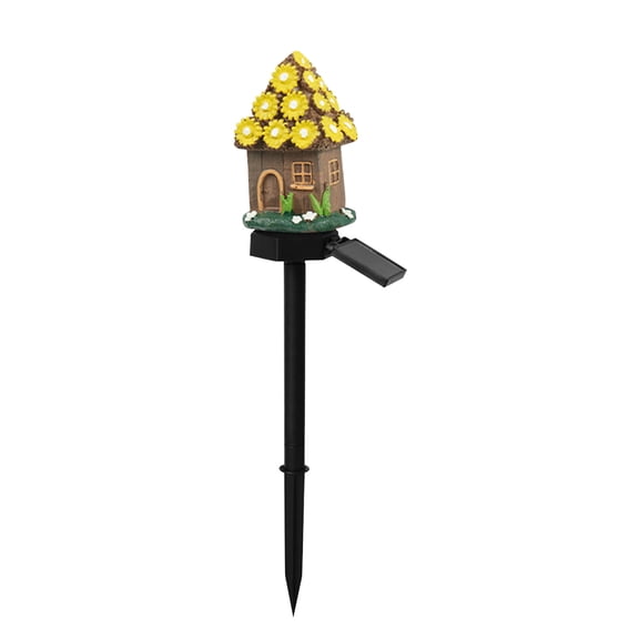 Solar Resin Garden Lamp, Outdoor Ground Light, LED Landscape Lamp, Waterproof Courtyard Decor Light for Yard Park