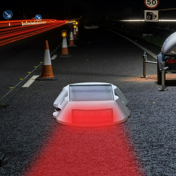 Solar Road Spike Light under $5! kkbbma Solar Road Spike Light, IP68 Waterproof Outdoor Marker Light with Reflector, Flashing and Constant Modes, Solar Powered Garden and Driveway Lamp