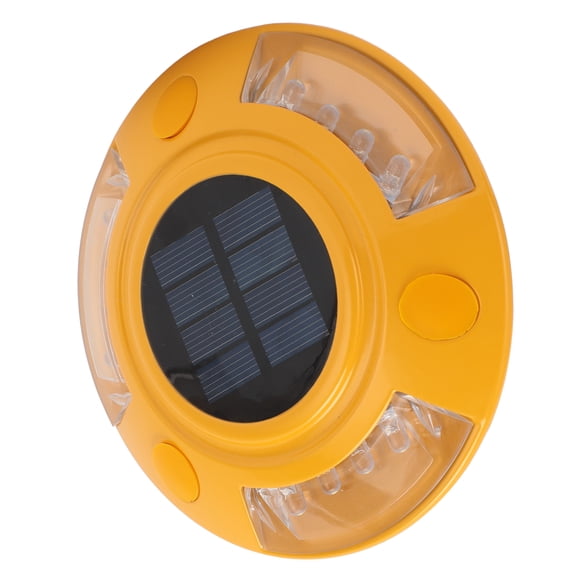 Solar Road Stud Light, IP68 Waterproof Aluminum Alloy LED Dock Lamp for Deck and Pathway, White Light