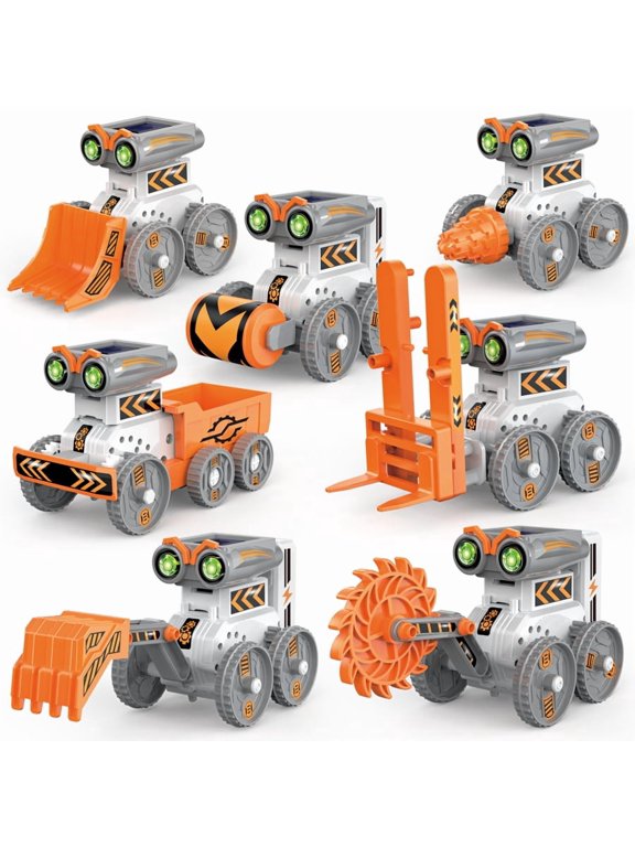 Solar Robot Building Kit STEM Gift for Boys Aged 8-13, DIY 7-in-1 Educational Science Building Toy, Solar or Battery Powered Robotic Set for Children Birthday with 92 Pieces
