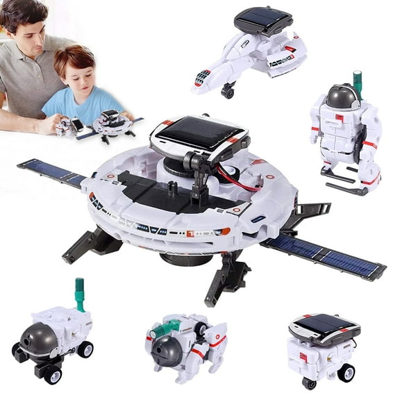 Solar Robot Toys for Kids,STEM Projects 6-in-1 Science Kits DIY Educational Building Toys,Christmas Birthday Gifts for 8+Year