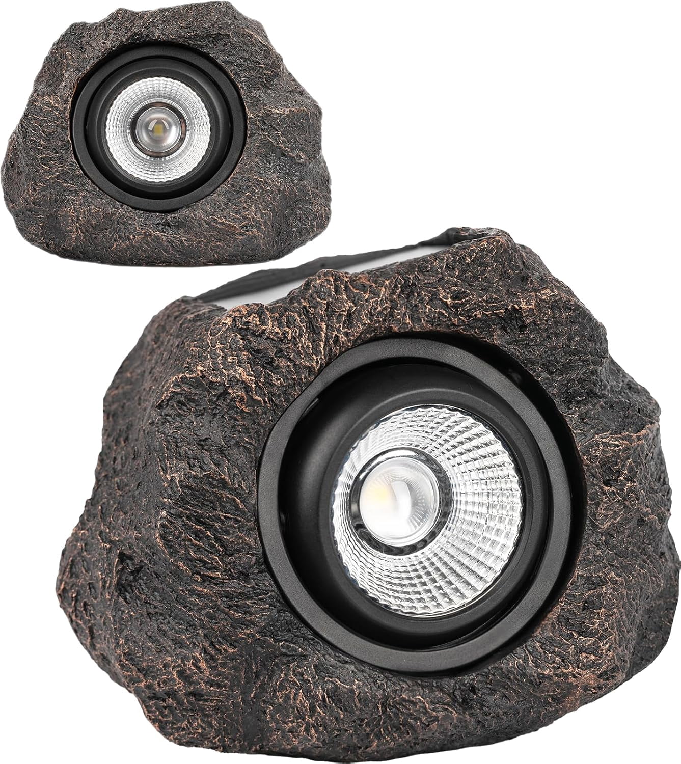 Solar Rock Lights Outdoor – 2 Pack Waterproof LED Landscape Garden ...