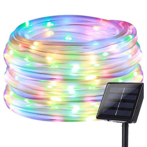 Solar Rope Light 32.8ft Waterproof LED String Lights