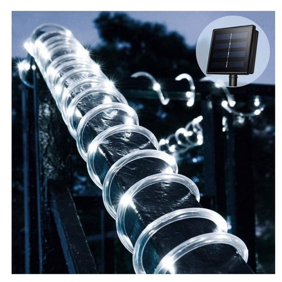 Solar Rope Light 72ft 200 LEDs IP65 Waterproof Outdoor LED Copper Fairy String Tube Lights,Christmas String Light for Party Garden Yard Home Wedding Christmas Tree Decoration(Cool White)