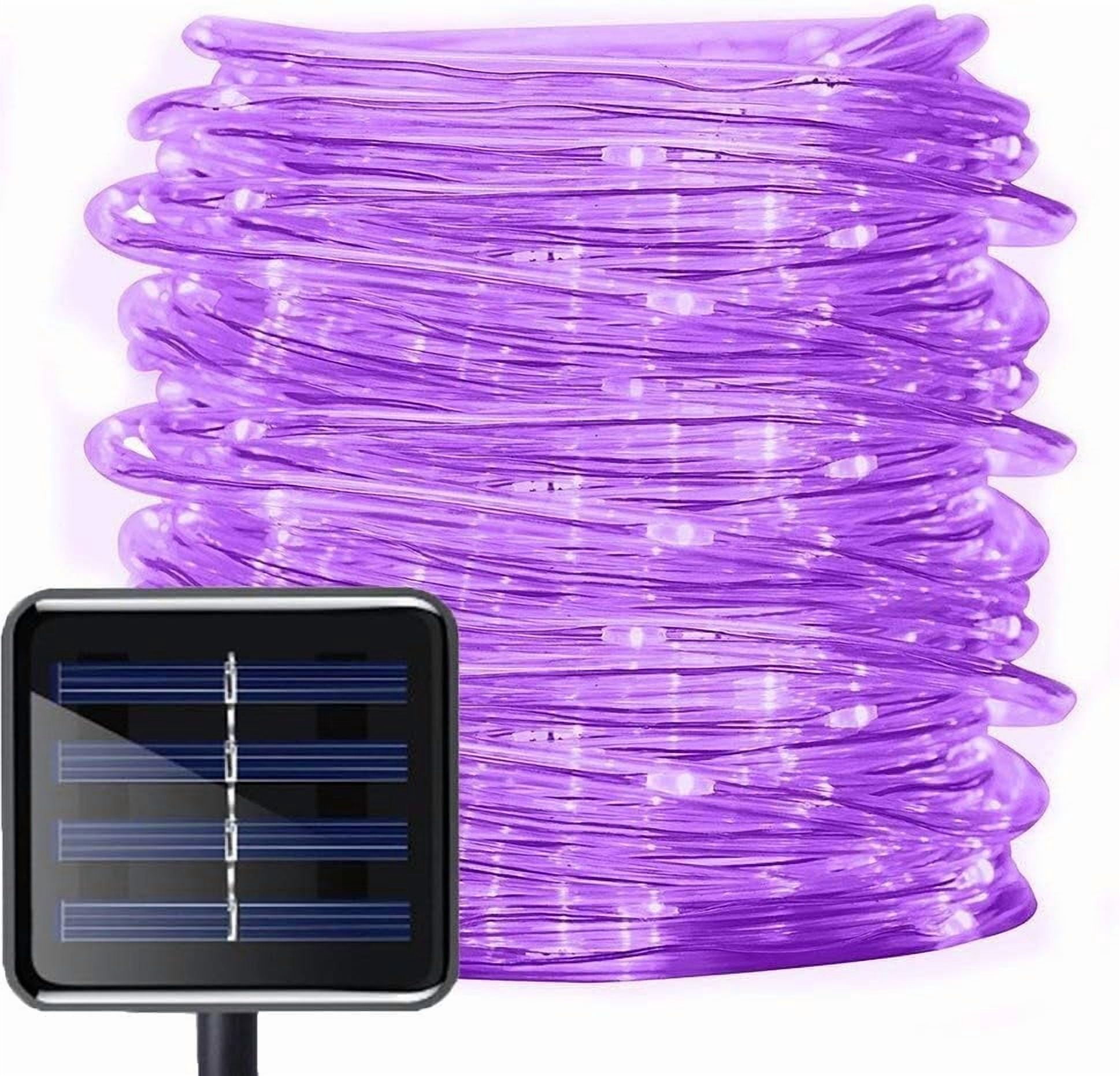 Solar Rope Lights,100 LEDs 39ft/12M Waterproof Copper Wire Lights Tube ...