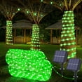 thumbnail image 1 of Solar Rope Lights 2 Packs Total 132ft 400LEDSolar String Lights, 8 Modes Waterproof Solar Powered Outdoor Light, Flexible Clear Tube Light for Garden Backyard Patio Deck Porch Tree Xmas Decor - Green, 1 of 14