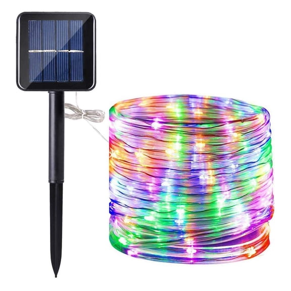 Solar Rope Lights, 200 LEDs 72ft/22M Waterproof Copper Fairy String Tube Lights for Garden,Yard, Path, Fence, Stairs, Backyard, Patio Decorative