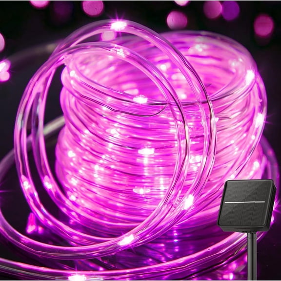 Solar Rope Lights, 200 LEDs 72ft Waterproof Solar Rope Lights with Copper Wire,Patio, Path, Tree, Holiday and Party Decorative