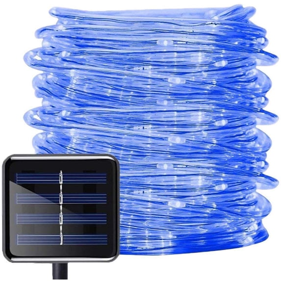Solar Rope Lights, 7m 50 LED Garden Solar String Lights Waterproof ...