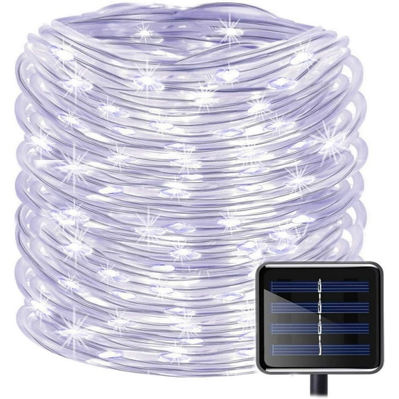 Solar Rope Lights Outdoor, 5M 50LED Multicolor Solar Fairy String Lights with 8 Modes for Garden Patio Yard Wedding Christmas Decorations