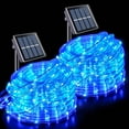 thumbnail image 1 of Solar Rope Lights Outdoor Waterproof, 33FT 100LED Outdoor String Lights Clear PVC Tube Fairy Lights, 8 Modes Trampoline Light for Pool Tree Garden Yard Home Camping Wedding Halloween Holiday Decor, 1 of 9
