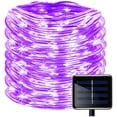 thumbnail image 1 of Solar Rope Lights Outdoor Waterproof ,39FT 100LED PVC Tube String Lights with 8 Modes for Garden,Yard, Path, Fence, Stairs, Backyard, Patio Decorative (Purple), 1 of 9