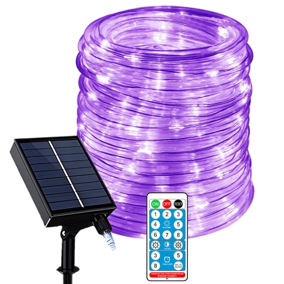 Solar Rope Lights Outdoor-Waterproof 72FT 200LED Tube Copper Wire Pipe Twinkling Solar Fairy String Lights For Garden Yard Home Wedding Party Christmas Lighting Decorations.