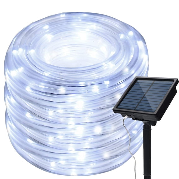 Solar Rope Lights Outdoor,Waterproof 72FT 200LED Tube Copper Wire Pipe Twinkling Solar Fairy String Lights for Garden Yard Home Wedding Party Christmas Lighting Decorations