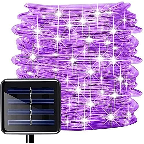 Solar Rope String Lights, 32M 300LED Rope String Lights Solar Outdoor String Lights with 8 Mode Waterproof for Garden
