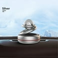 thumbnail image 1 of Solar Rotating Car Ornaments, Aluminum Star Suspension, Solar-Powered Car Aromatherapy Freshener, Rotating Fragrance, Crystal Ball Decoration for Car Interior, 1 of 3