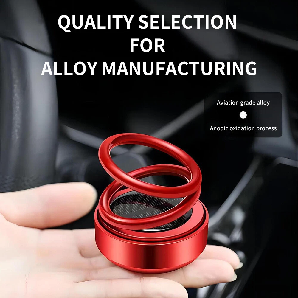 Solar Rotating Car Perfume Air Freshener Aromatherapy Ornament Car Accessories;