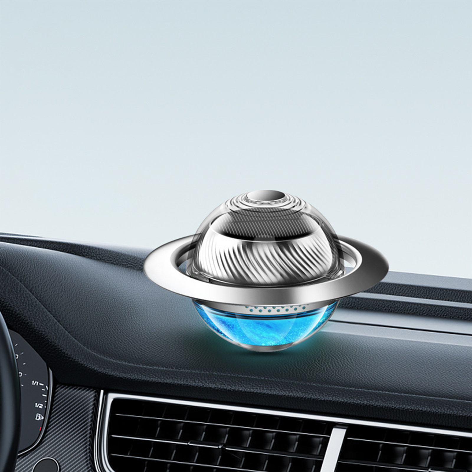 Solar Rotating Cars Freshener, Car Decoration Car Diffuser With 