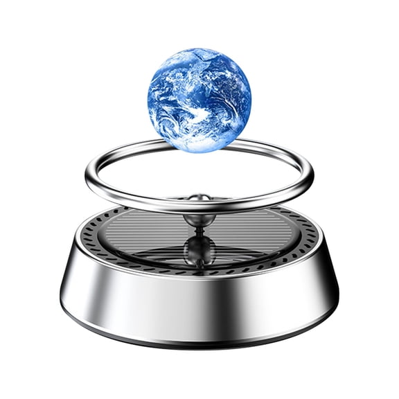 Solar Rotating Hovering Car Aroma Diffuser,Eco-Friendly Perfume Ornament With 360-Degree Scent Distribution,Compact Dashboard Decoration,Plant-Based Fragrance,Safe Aromatherapy For Vehicle And Home