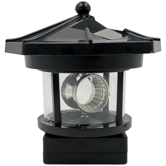 Solar Rotating Lighthouse Garden Light 360 Outdoor Lamp For Patio Paths Landscape Decoration