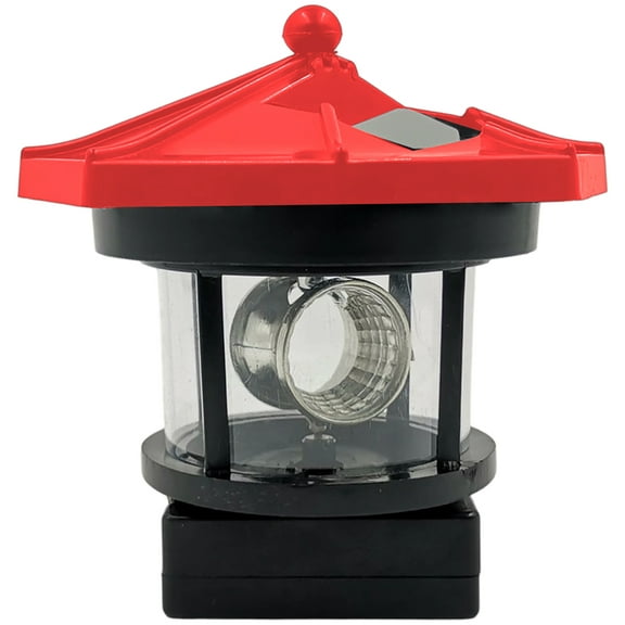 Solar Rotating Lighthouse Garden Light 360 Outdoor Lamp For Patio Paths Landscape Decoration