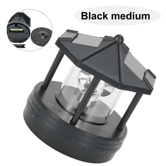 Solar Rotating Lighthouse LED Solar Lights 360-degree Rotating Landscape Lamp Beacon Beam Lamp For Garden Yard Street Light