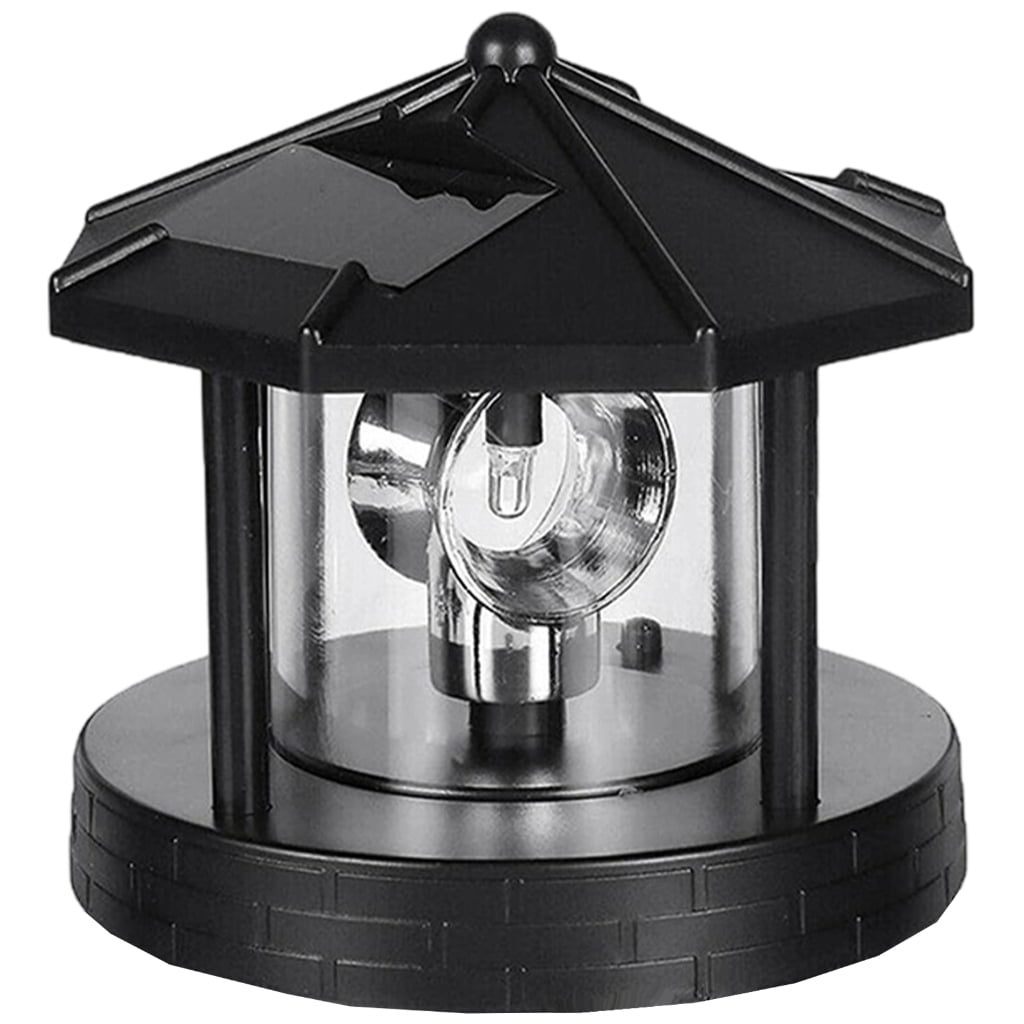 Solar Powered Rotating Lighthouse Lawn Light For Garden Decoration ...