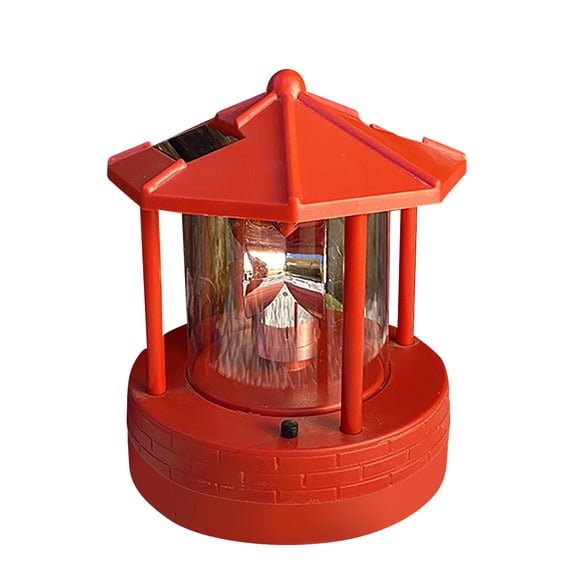 Solar Rotating Tower LED Light - 360° Garden Decoration with Auto On/Off | Waterproof ABS Material | Outdoor Yard, Pathway & Landscape Lighting | Solar-Powered for Balcony, Lawn & Patio