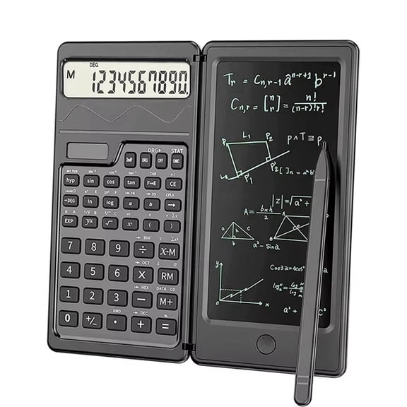 Solar Scientific Calculator with LCD Notepad Functions Professional Portable Foldable Calculator for Students