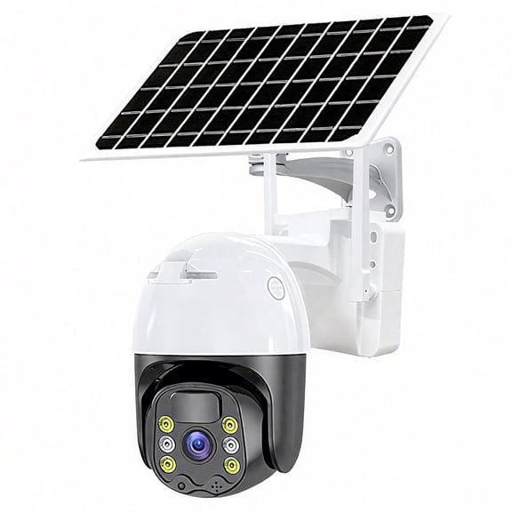2K Solar Security Camera, Wireless Outdoor Cctv with Color Full-Color Night Vision and PIR Motion Detection