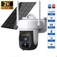 thumbnail image 1 of Solar Security Camera Outdoor,2K Outdoor Security Camera with Smart Siren, 360° View, Color Night Vision, 2-Way Talk, 1 of 6