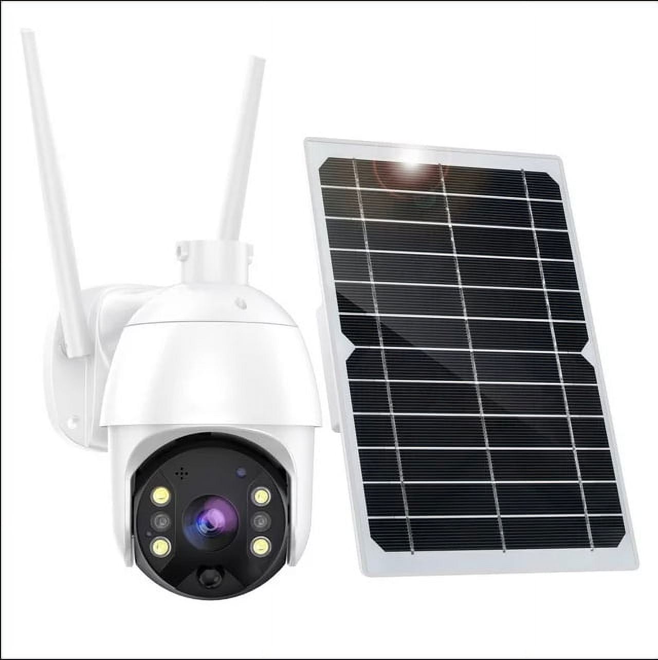 4G Solar PTZ Camera IP66 Waterproof PIR Motion Detection Color Night Vision  CCTV