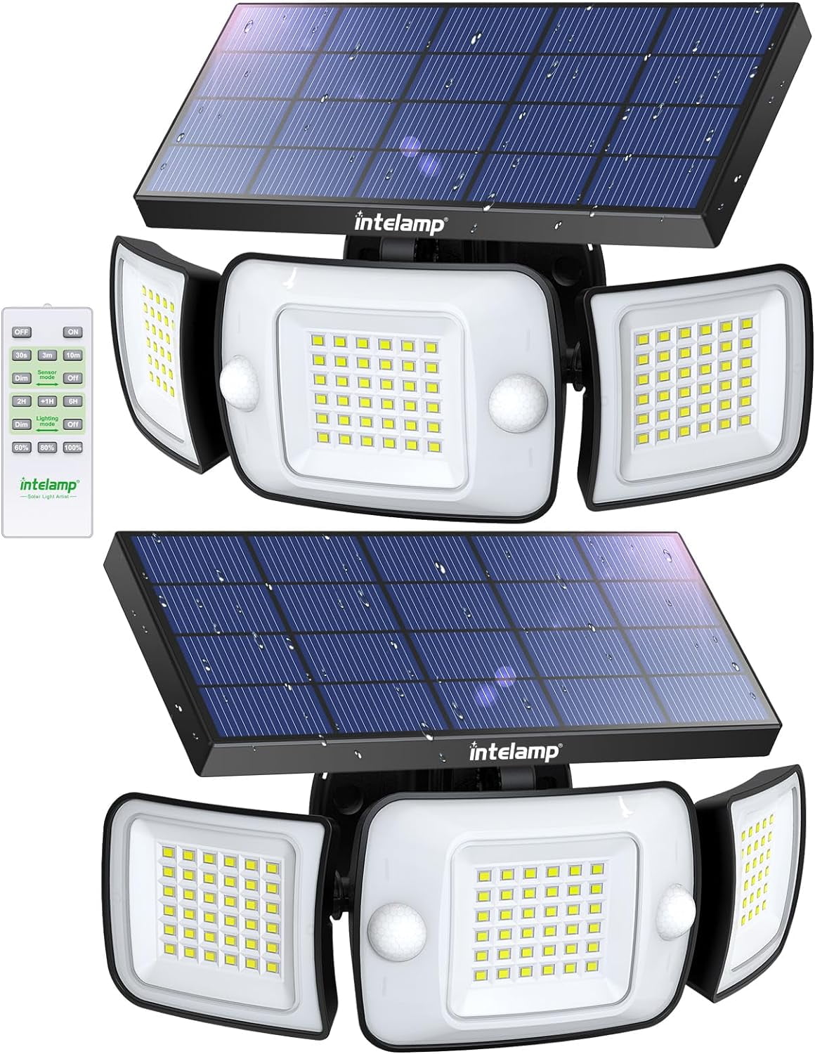 Solar Security Lights Motion Sensor LED SolarLights Outdoor 6000mAh ...