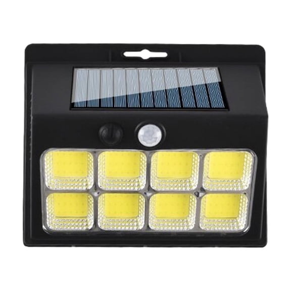 Solar Security Lights Outdoor Motion Sensor, Cob Led 3 Modes Solar Powered Wall Lights, 220° Wide Angle for Fence Yard Garden