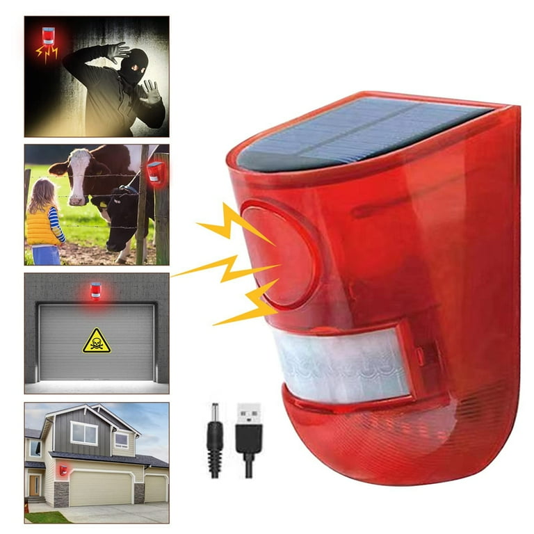 Solar alarm lamp clearance