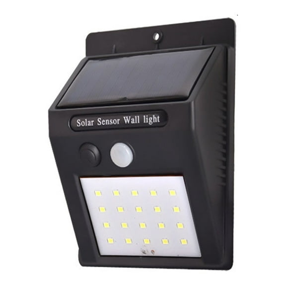 Solar Sensor Wall Light, Solar-Powered Motion Light, Wireless Solar Security Light, 12V/24V Double Voltage with Motion Detection & IP65 Rating for Outdoor Security