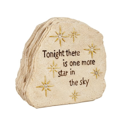 Solar Sentimental Memorial Garden Statue, Stars