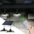 thumbnail image 1 of Solar Shed Lights Outdoor Indoor,Led Dusk to Dawn Battery Powered Pendant Lights with Remote Control 4 Modes(Timer Lighting|Auto-On|5 Dimmable|Daytime-On) Waterproof for Gazebo Porch Hanging, 1 of 5