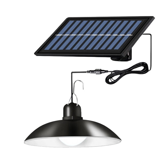 Solar Shed Lights Outdoor Indoor,Led Dusk to Dawn Battery Powered Pendant Lights with Remote Control 4 Modes(Timer Lighting|Auto-On|5 Dimmable|Daytime-On) Waterproof for Gazebo Porch Hanging