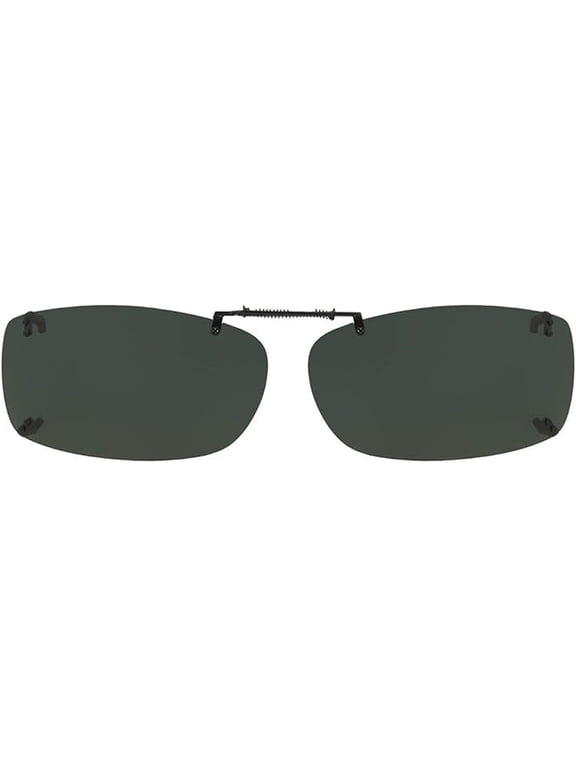 Solar Shield 56 Rec A Polarized Clip-On Sunglasses Plastic Frame and Lens