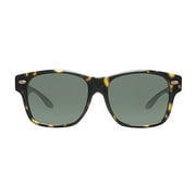 Solar Shield Dioptics Fits Overs Unisex Fashion Sunglasses, Tortoise Brown
