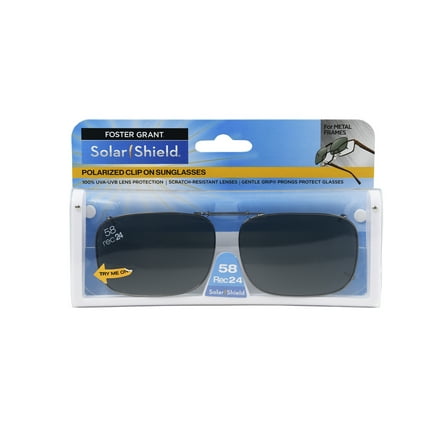 Solar Shield Dioptics Unisex Rectangle Fashion Sunglasses Gunmetal